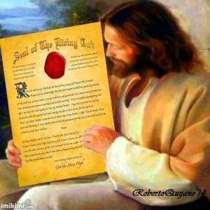 Jesus with the Seal of The Living God